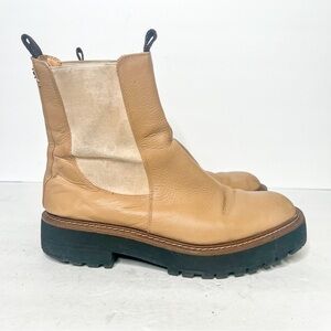 Sam Edelman Laguna Chelsea Boots Brown Leather Tan Size 9 Women’s